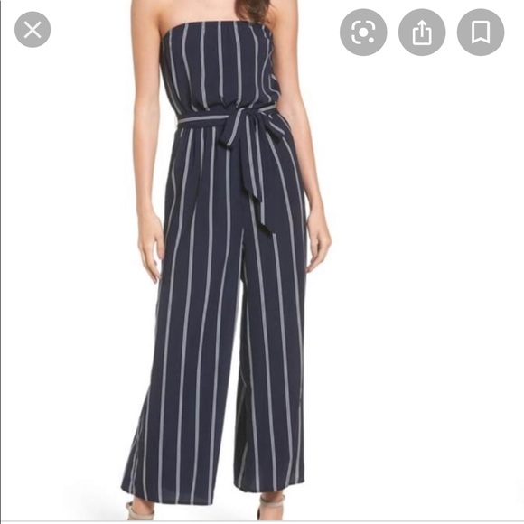 nordstrom strapless jumpsuit
